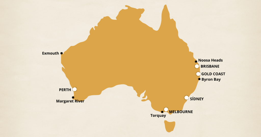 Principales ciudades y pueblos de Australia